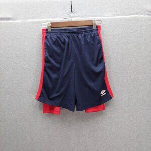 Umbro Shorts Youth 12/14 Navy and Red Shorts Activewear Baseball Soccer